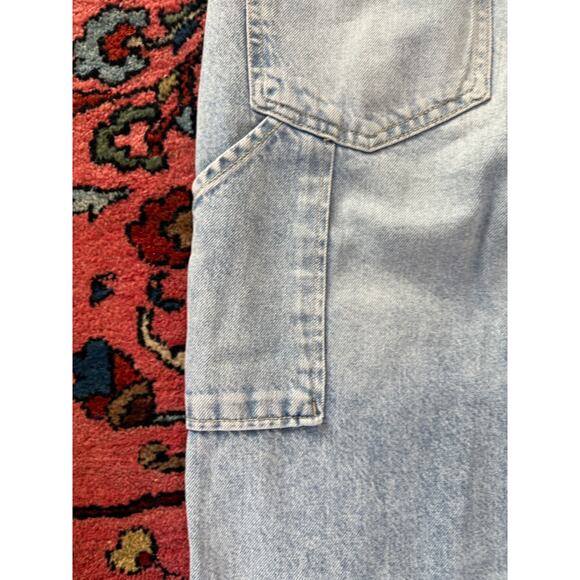 Free People Tinsley Baggy High Rise Jeans Wide Leg Straight Leg 30 Cotton Cargo - Picture 9 of 12